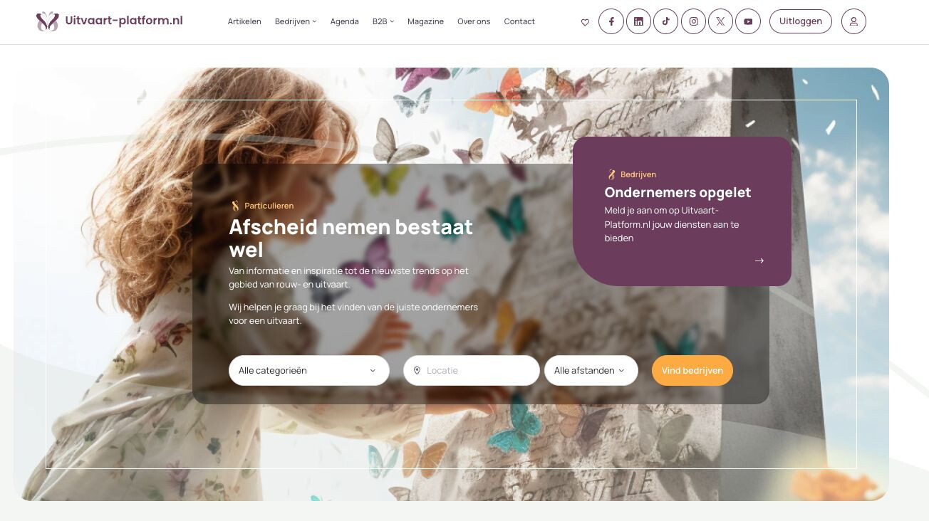 Uitvaart-Platform.nl lanceert revolutionair nieuw platform!