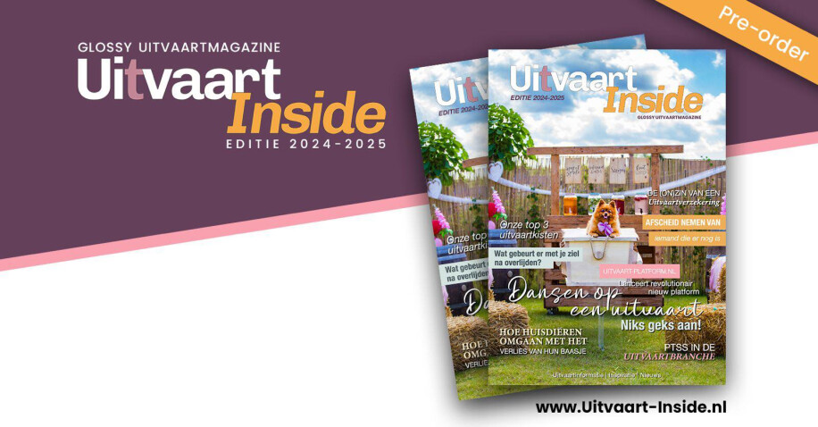 Uitvaart-Inside onthult cover van vierde editie: Pre-order nu hét glossy uitvaartmagazine!