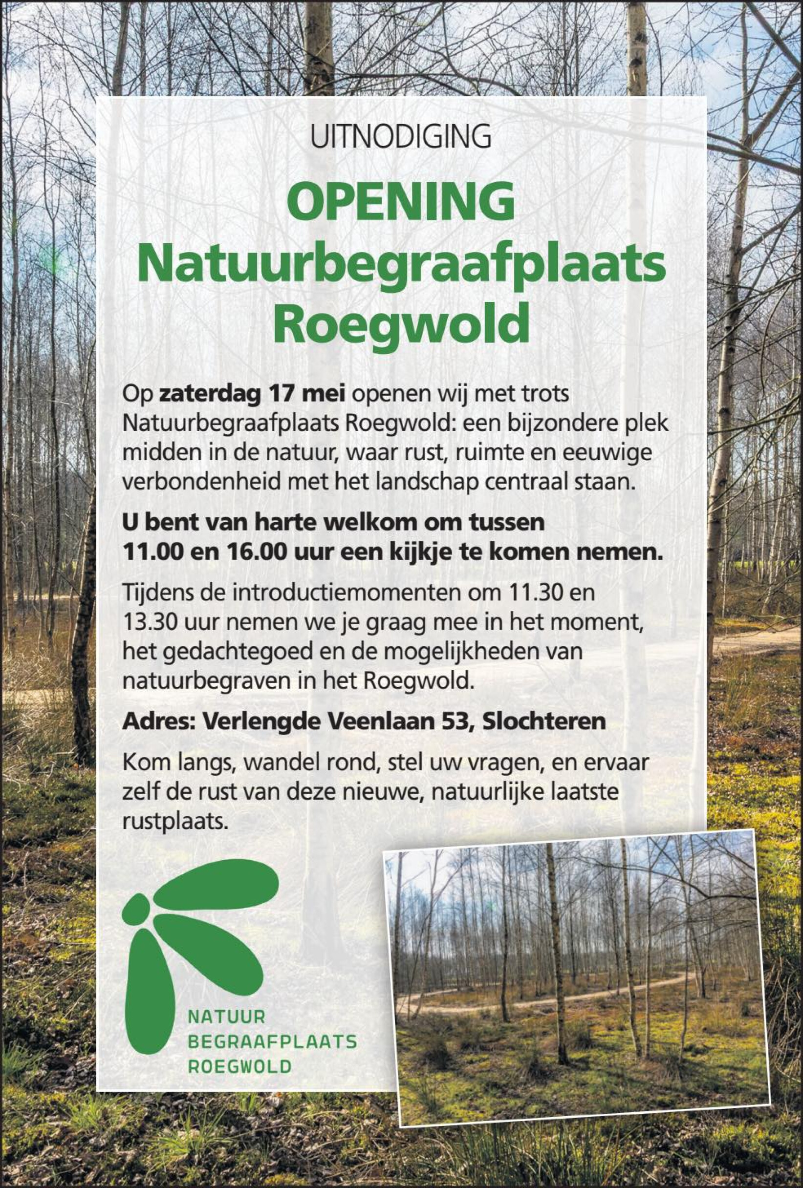 Opening - Natuurbegraafplaats Roegwold