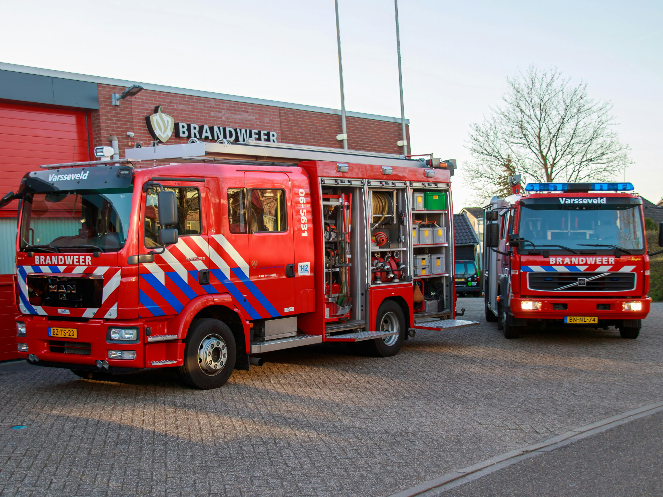 Brand in het crematorium in Borne