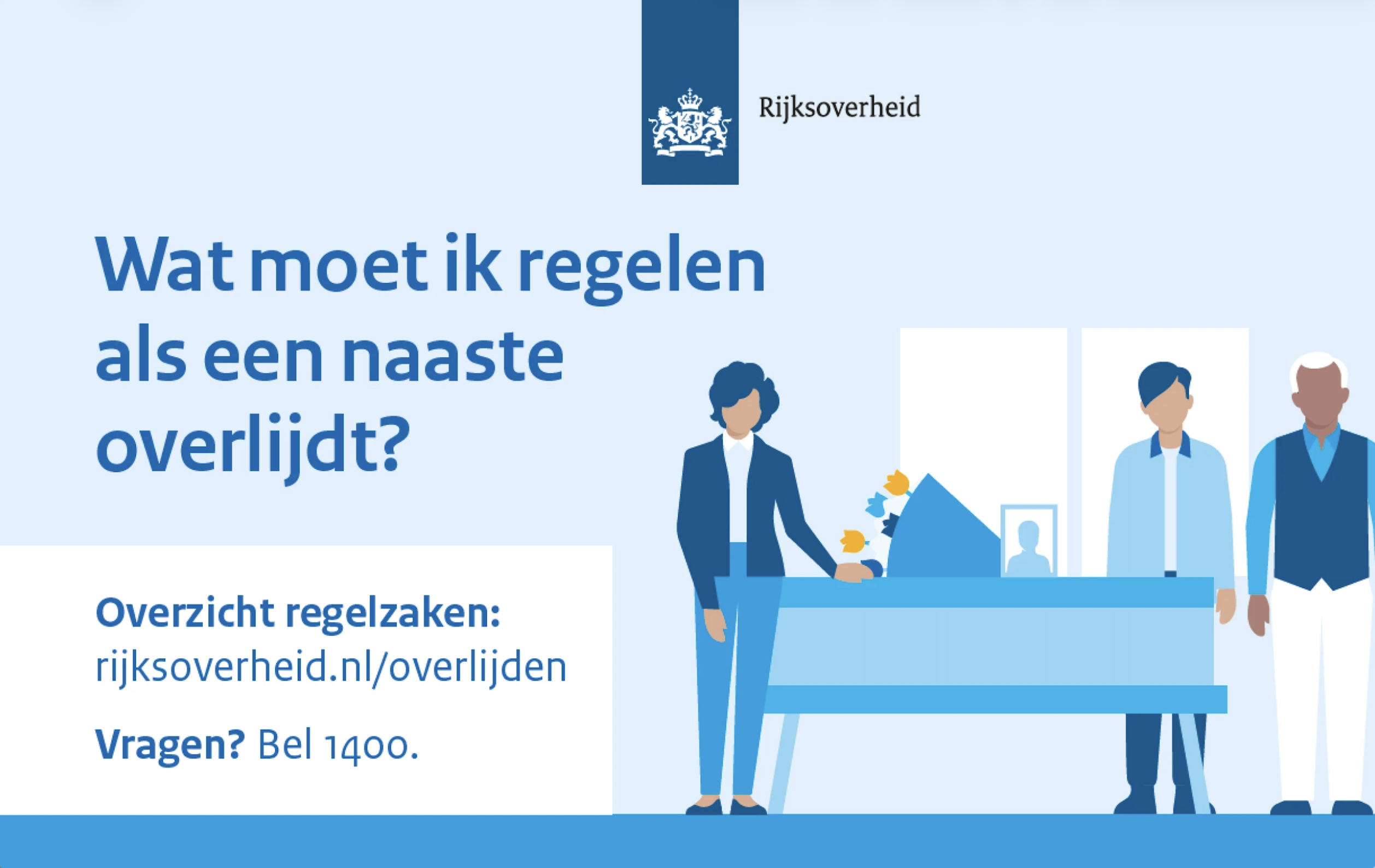 Overlijden: wat moet je regelen met de overheid? Eén overzicht dat nabestaanden houvast biedt